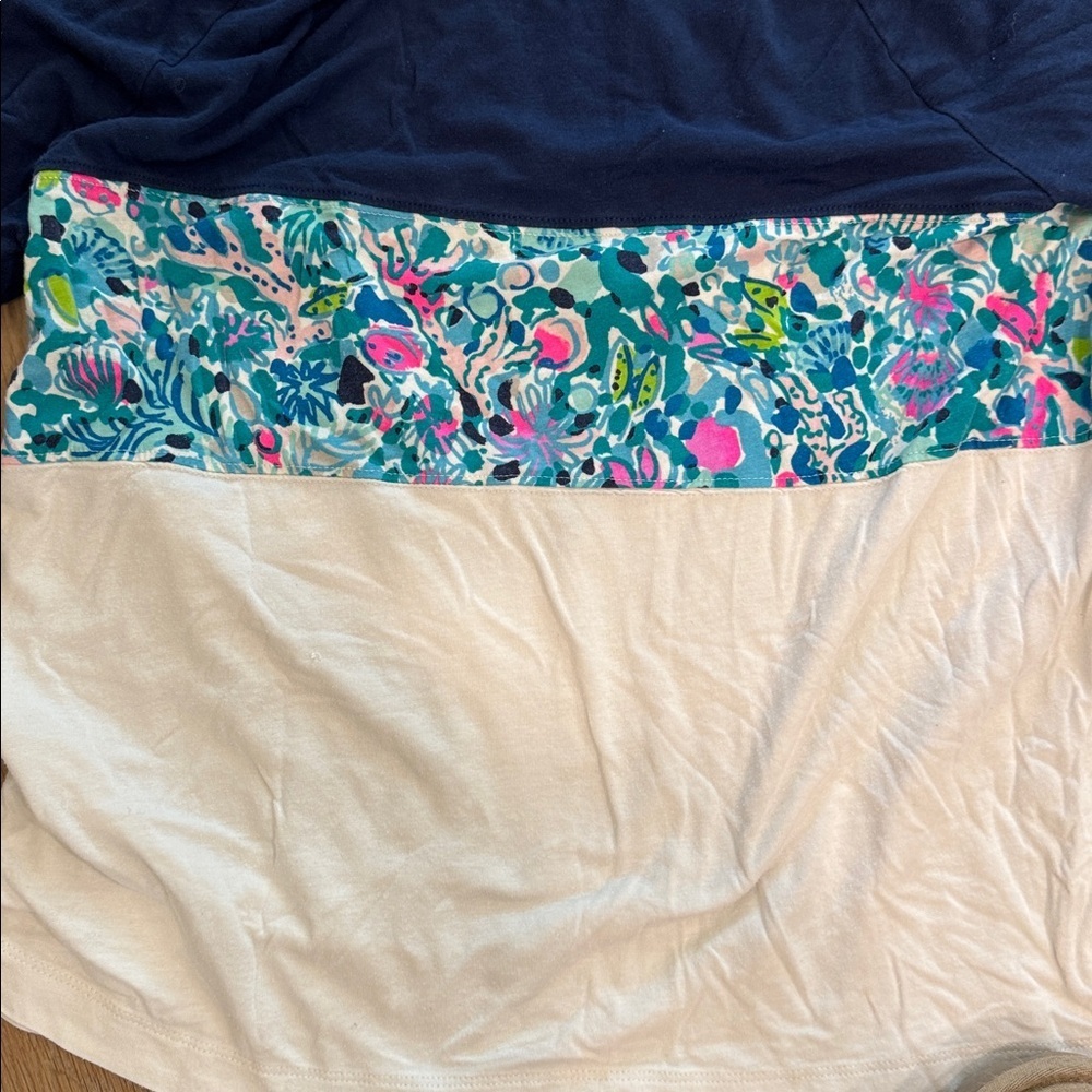 Lilly Pulitzer Chapman Long Sleeve Top Multi Dive Bar - Picture 8 of 9